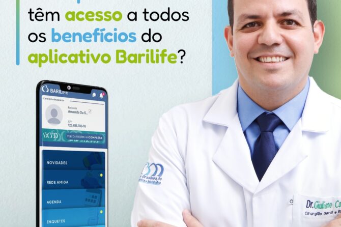 Você sabia que meus pacientes têm acesso a todos os benefícios do aplicativo Barilife?