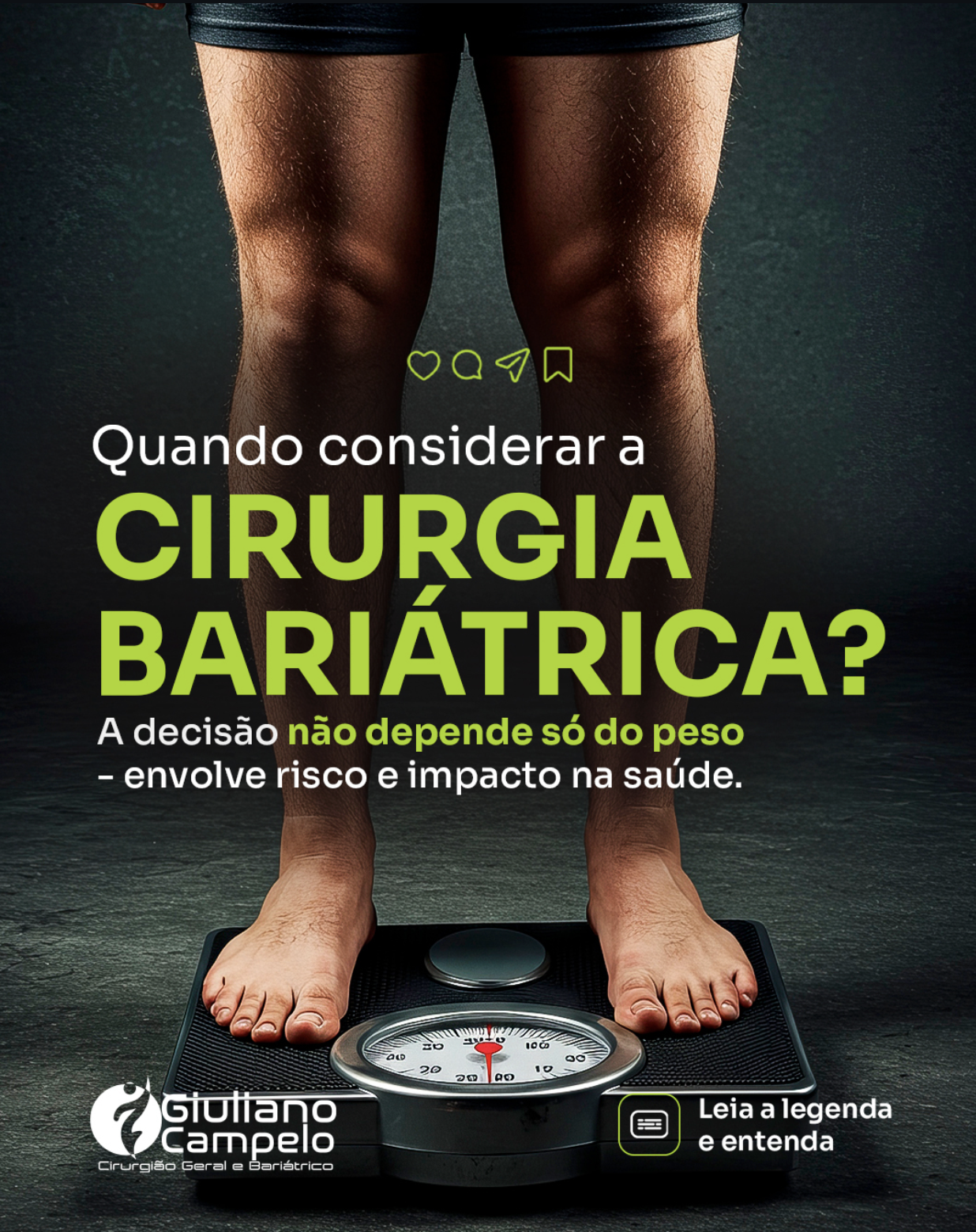 Quando considerar a cirurgia bariátrica? A decisão não depende só do peso, envolve risco e impacto na saúde.