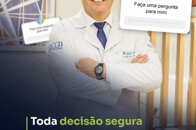 Toda decisão segura começa com uma pergunta. Qual é a sua sobre bariátrica?