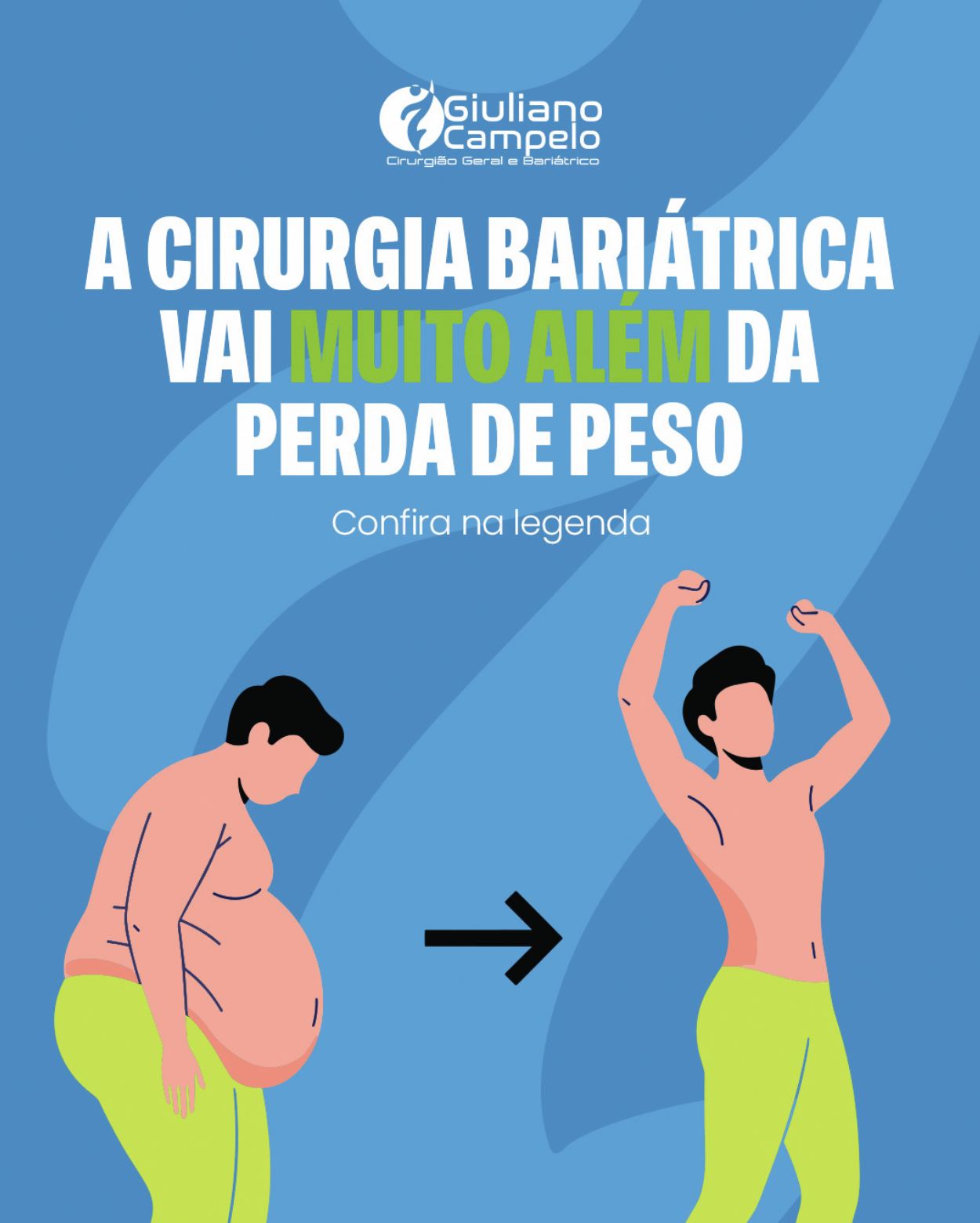A cirurgia bariátrica vai muito alem da perda de peso