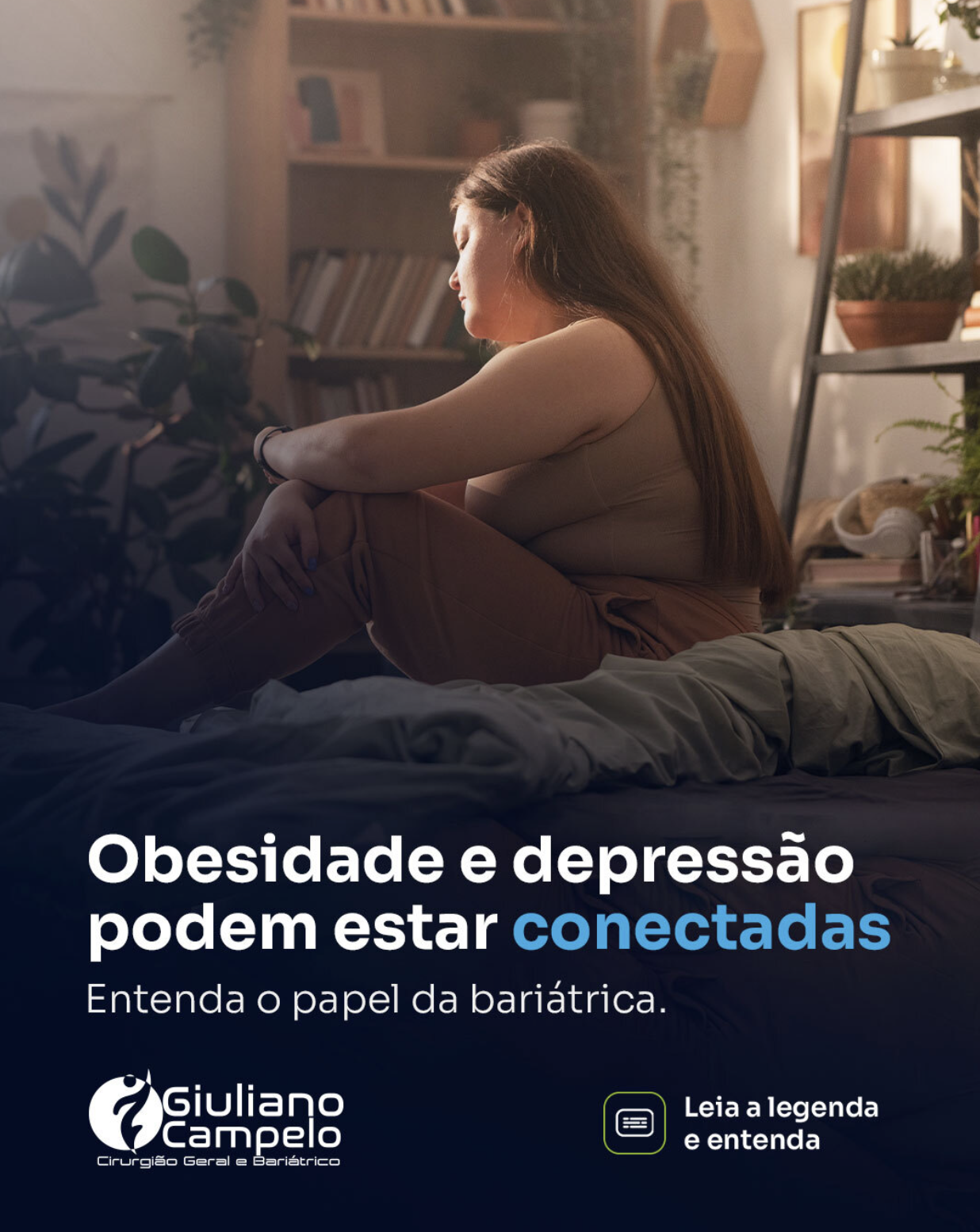 Obesidade e depressão podem estar conectadas. Entenda o papel da bariátrica.