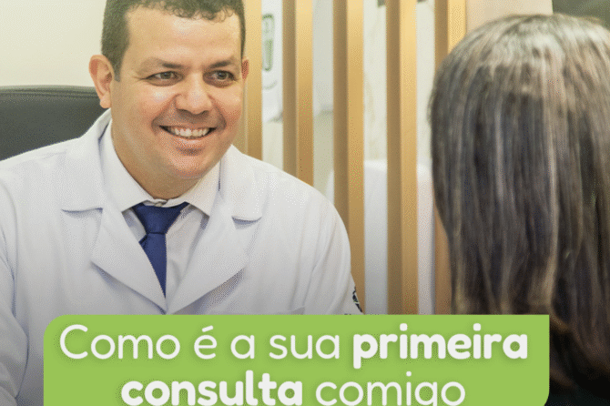 Como é a sua primeira consulta comigo?