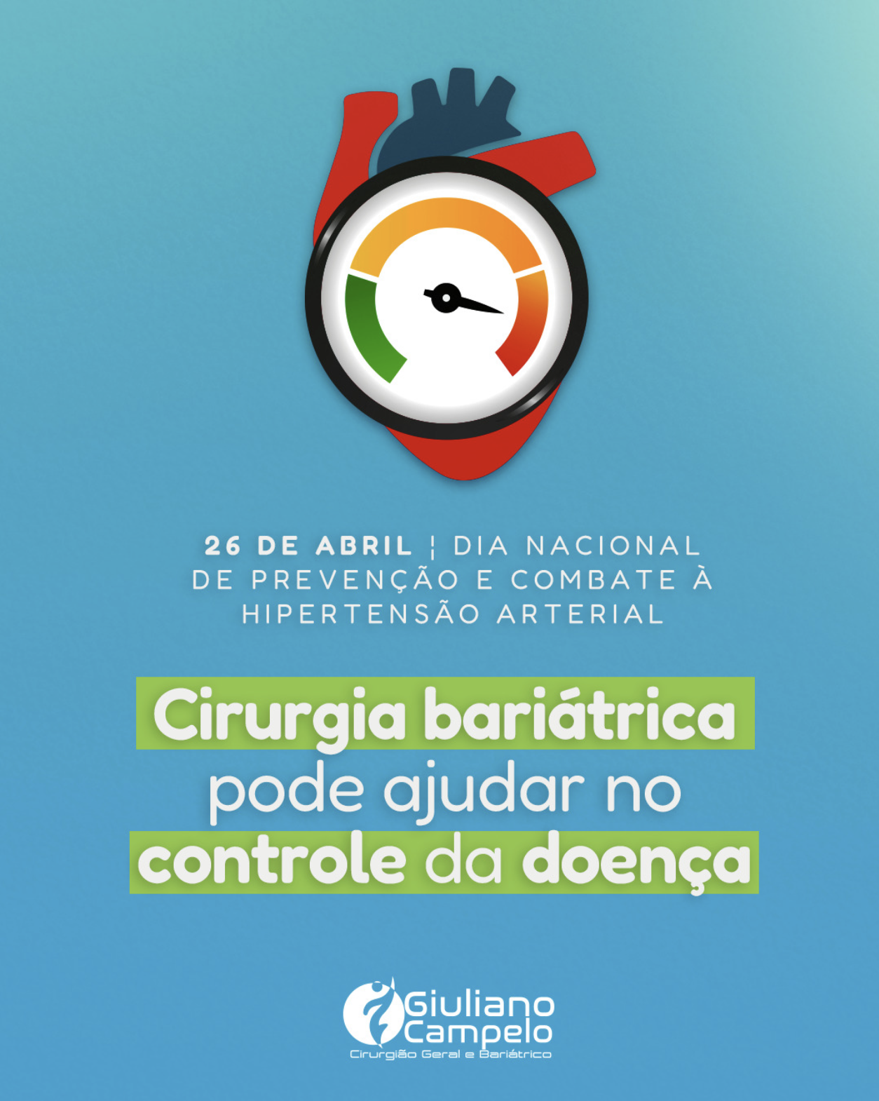 26 de Abril: Dia nacional da prevenção e combate a hipertensão arterial
