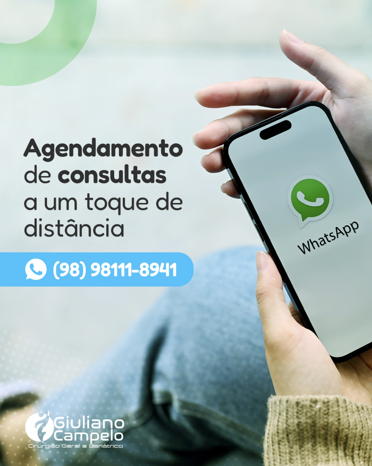 Agendamento de consultas a um toque de distância