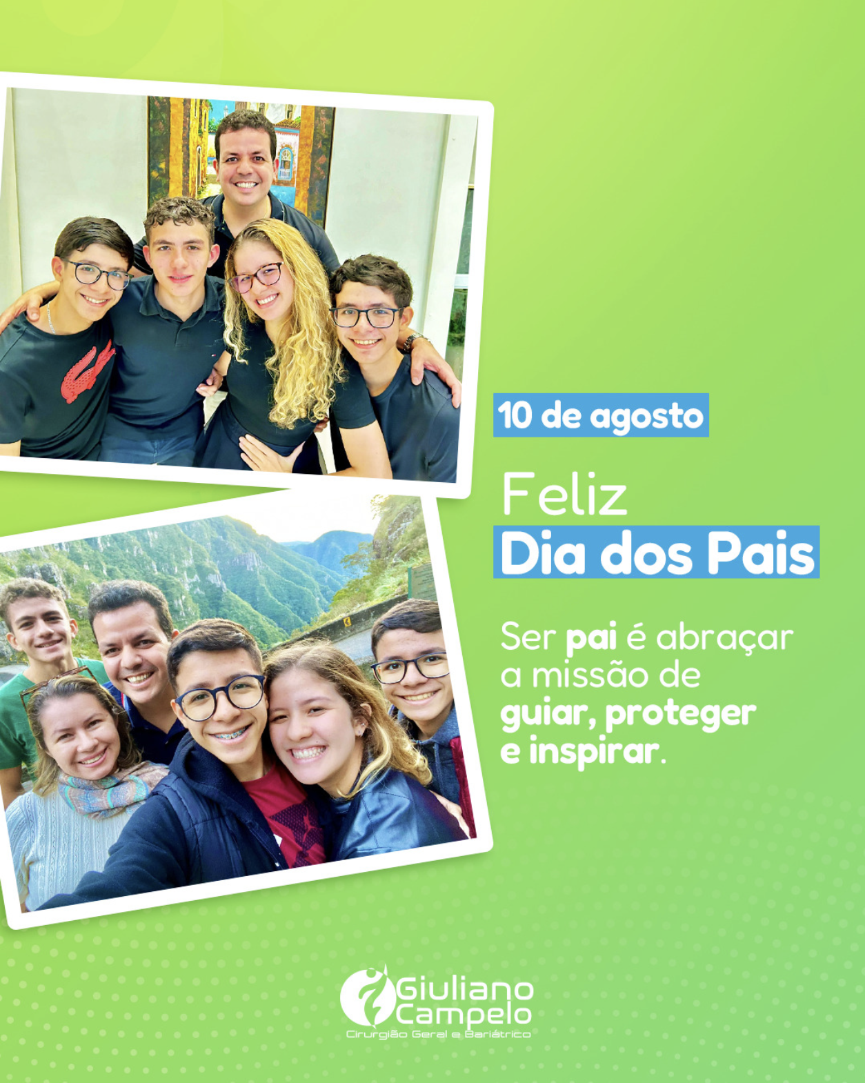 10 de Agosto – Feliz Dia dos Pais