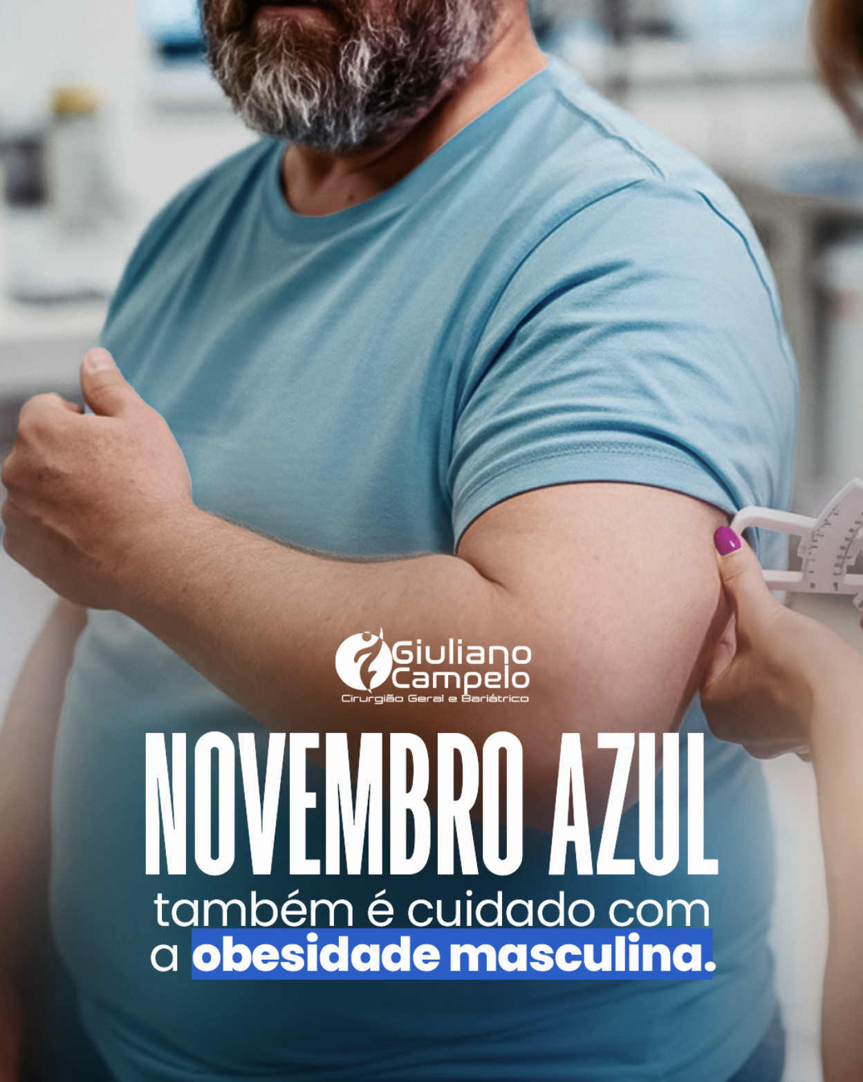 Novembro Azul também é cuidado com a obesidade masculina