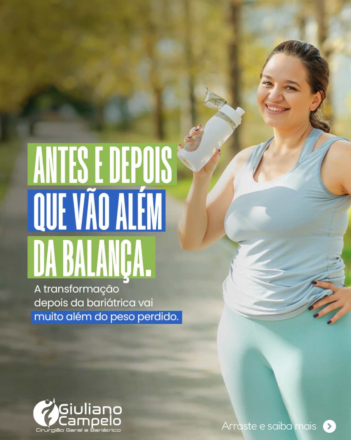 Antes e depois que vão além da balança