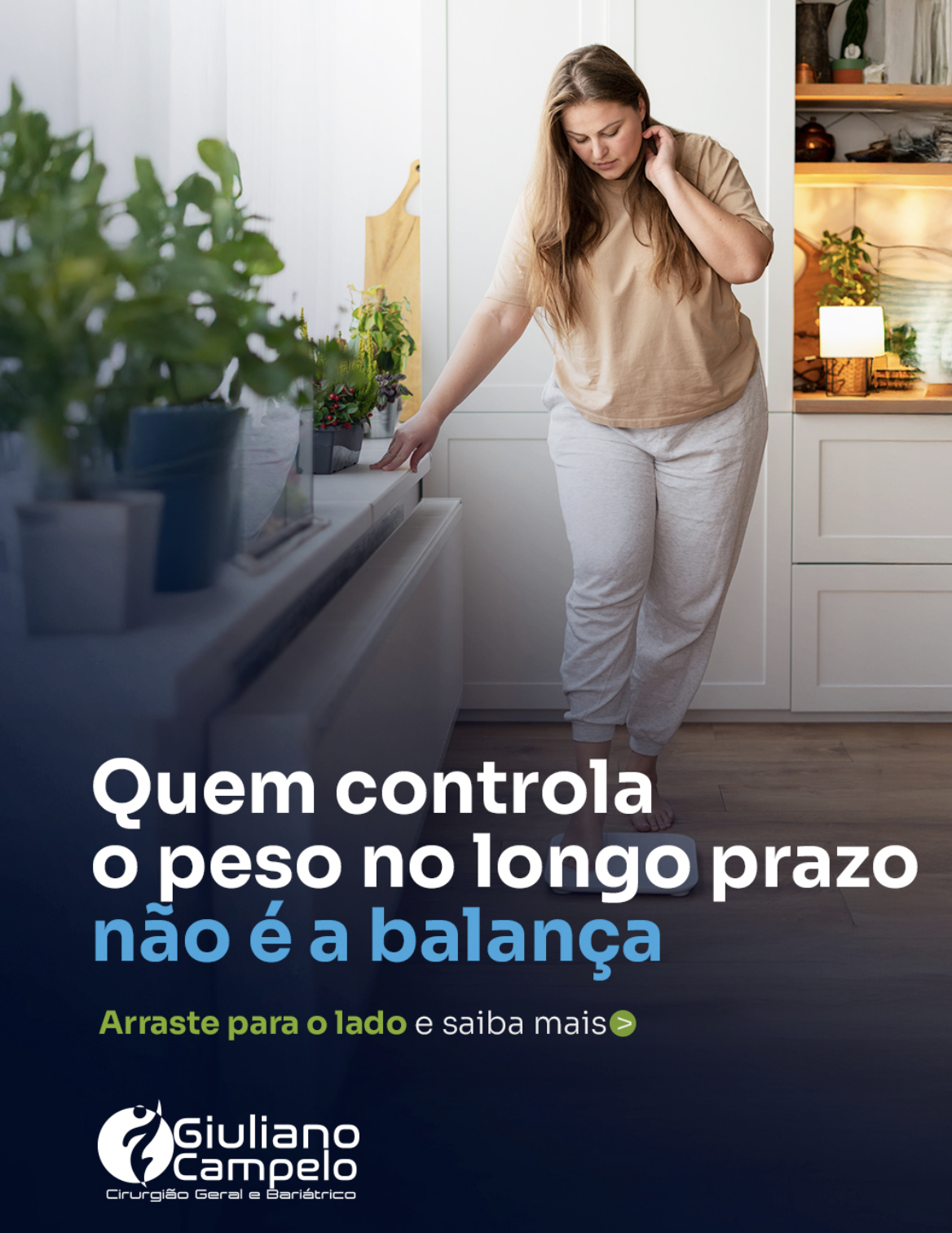 Quem controla o peso no longo prazo não é a balança